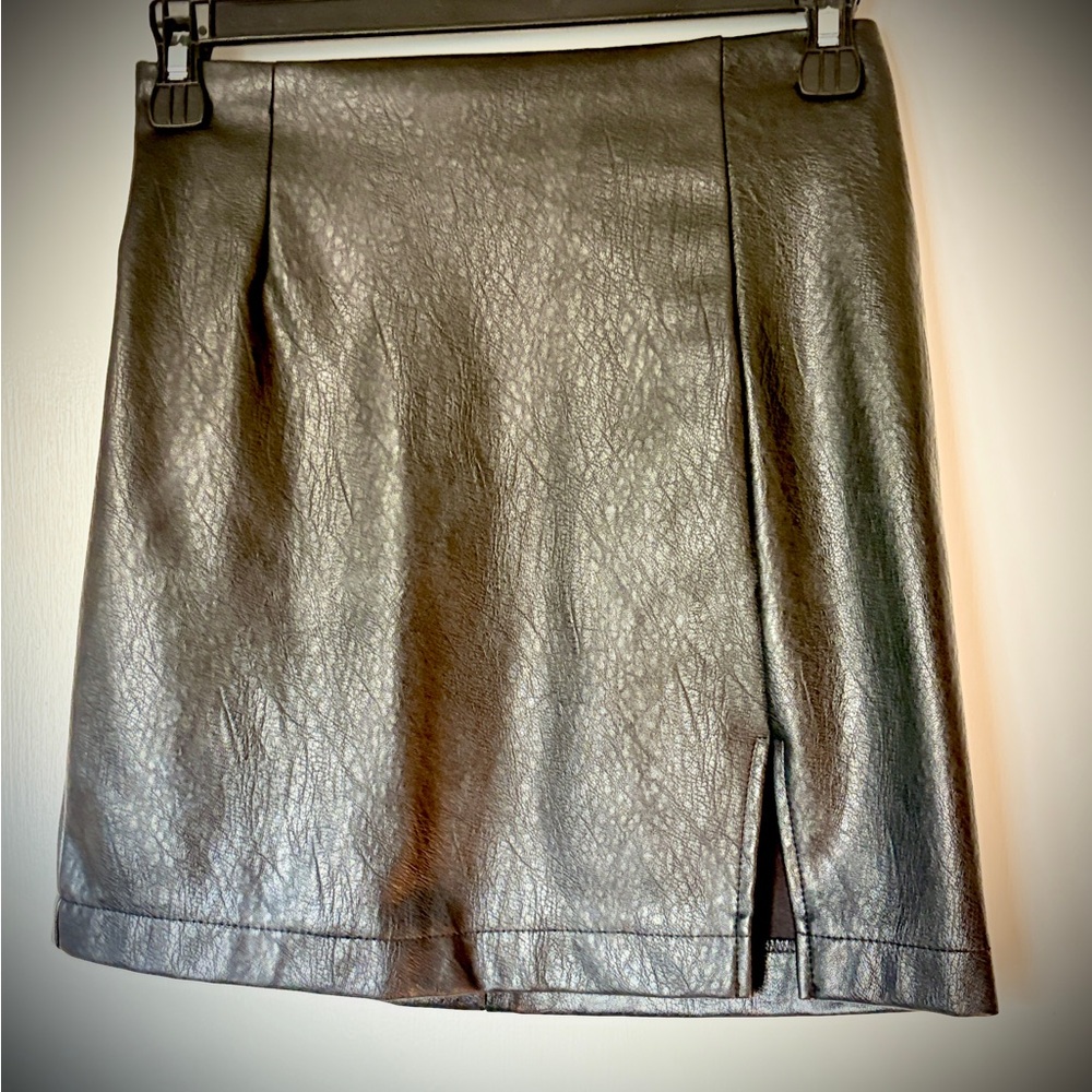 Wild Fable Faux Leather Mini Skirt
